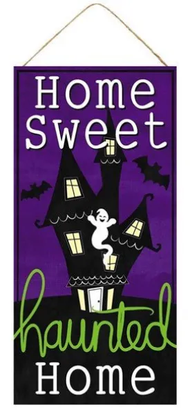 12.5" Home Sweet Haunted Home Sign