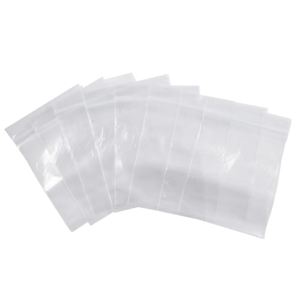 200ct 2Mil Clear Reclosable Resealable 4" x 5" Poly Plastic Bags Jewelry