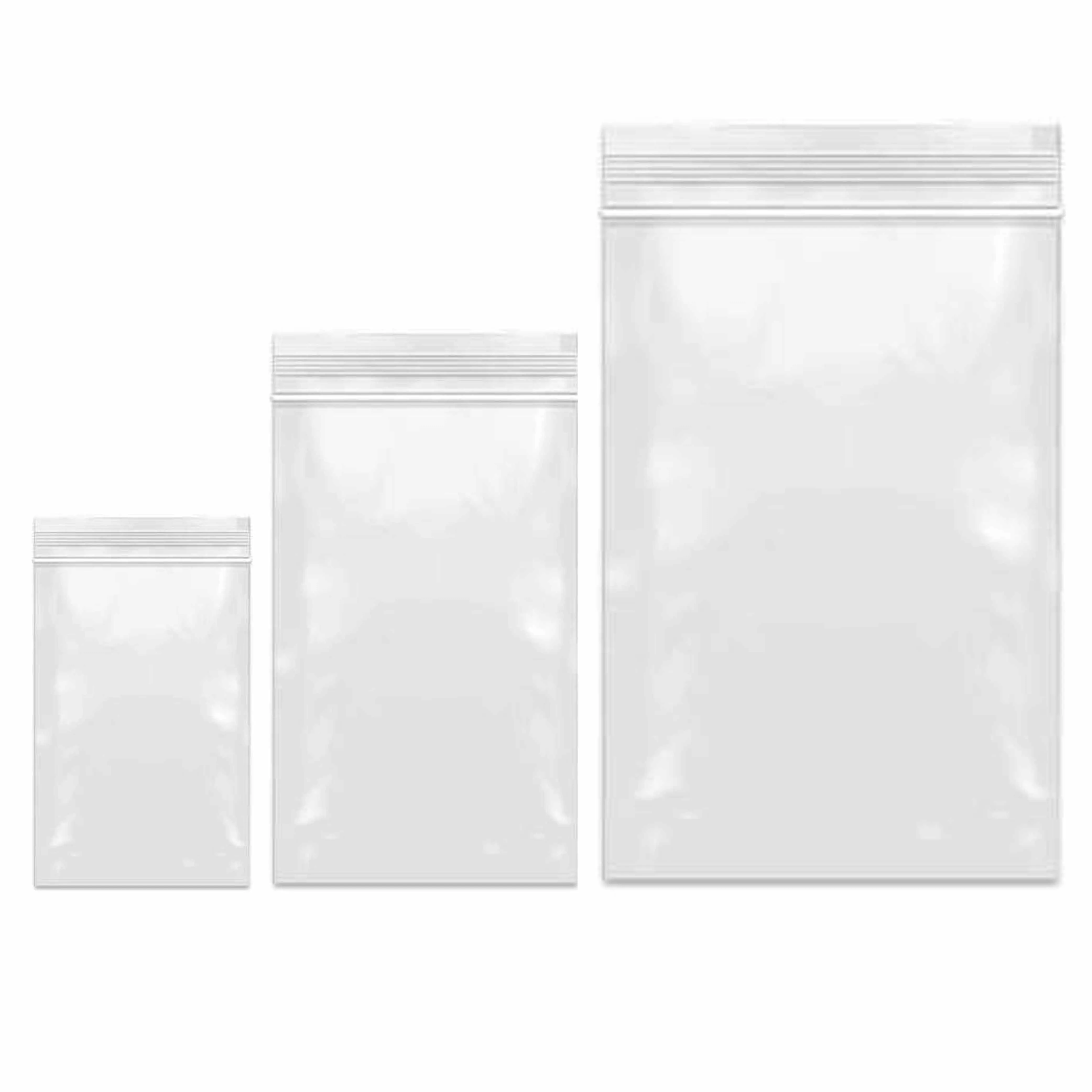 240 Ct Clear Plastic Resealable Poly Bags Lock Seal Zipper 3"x4" 3"x6" 5"x8.5"