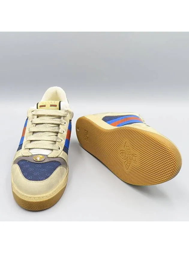 546551 Screener Destroyed Vintage Leather Men s Sneakers 7