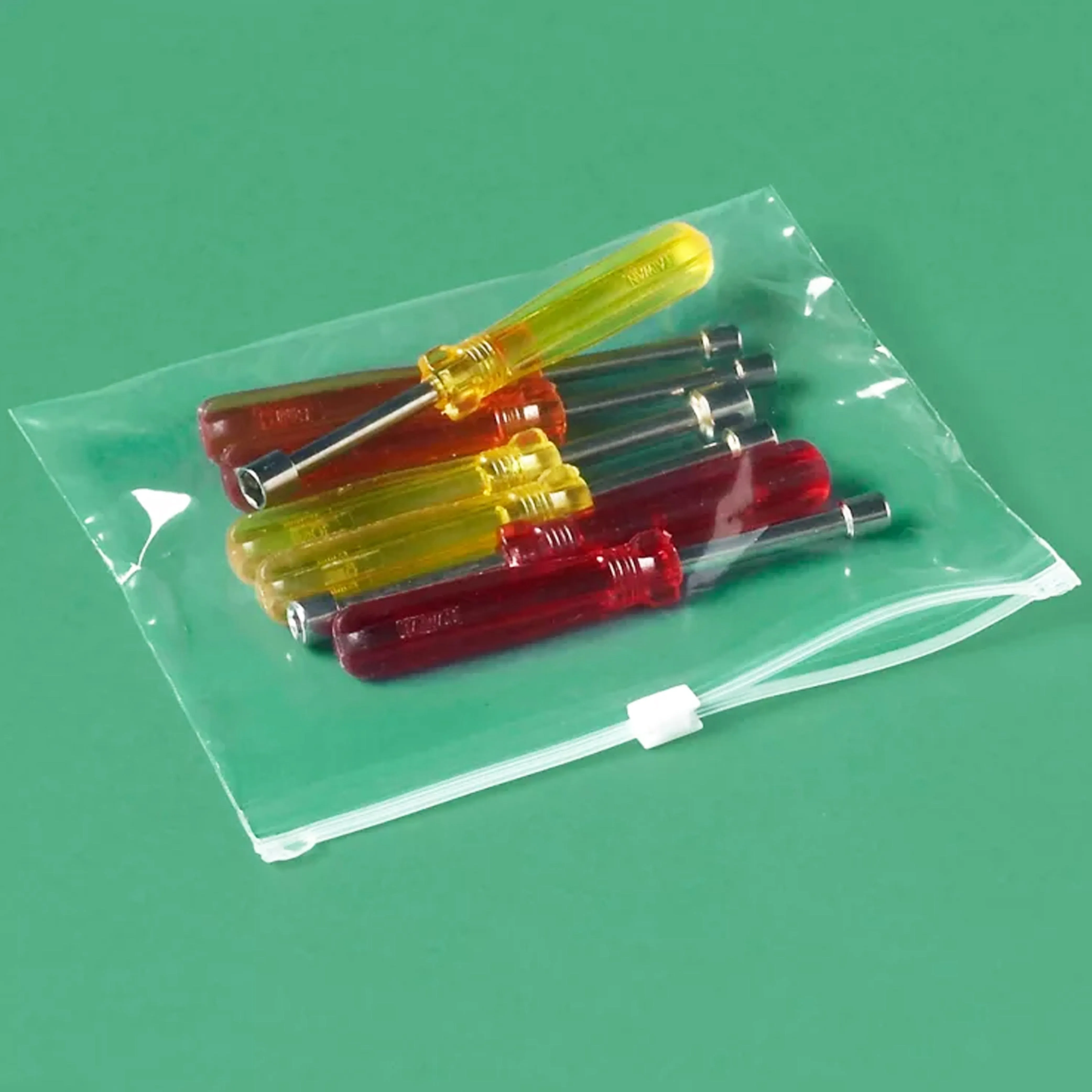 7PC TSA Friendly Clear Zipper Lock-Top Seal Pouch Bags Toiletry Cosmetics Travel