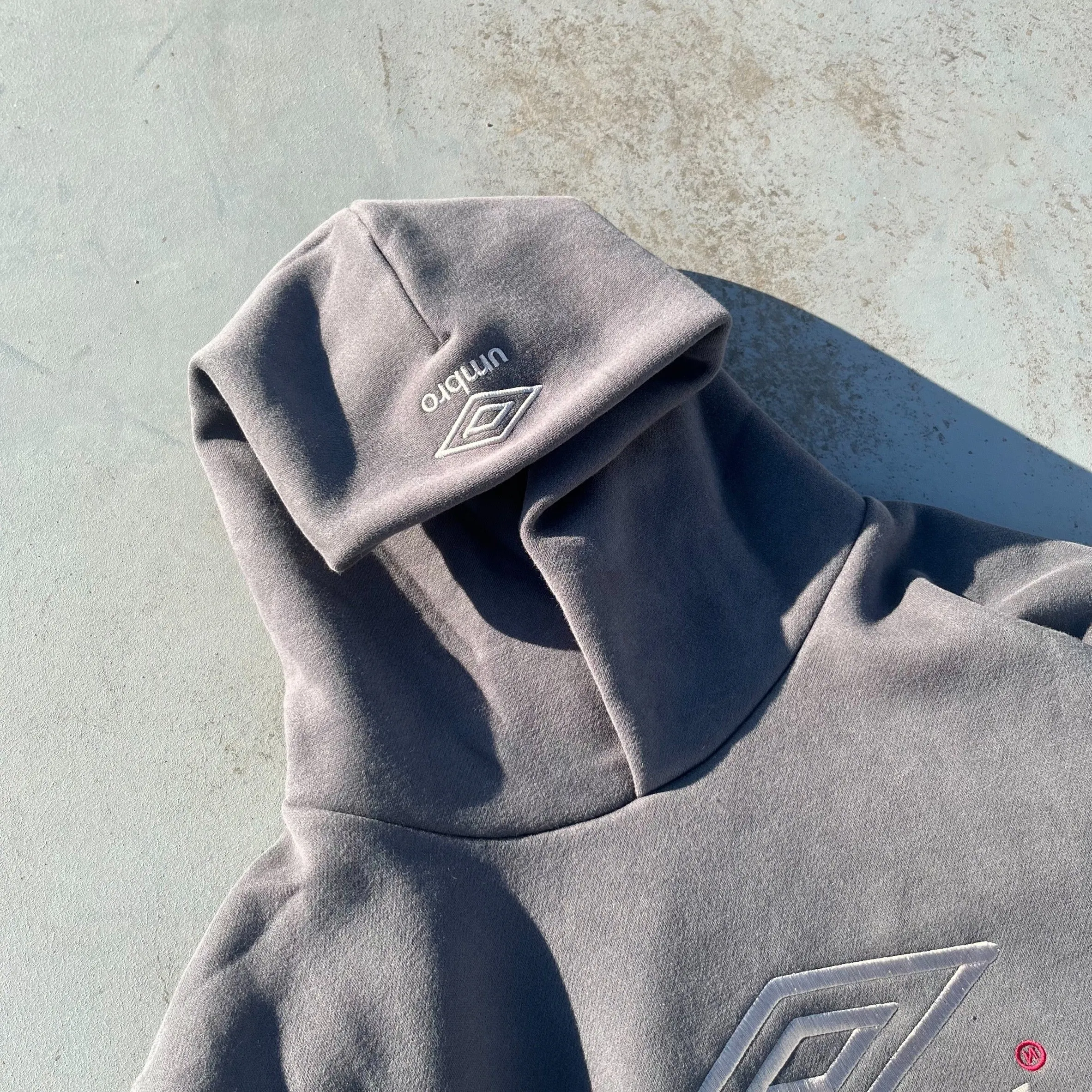 9090 × umbro Collaboration Logo Hoodie