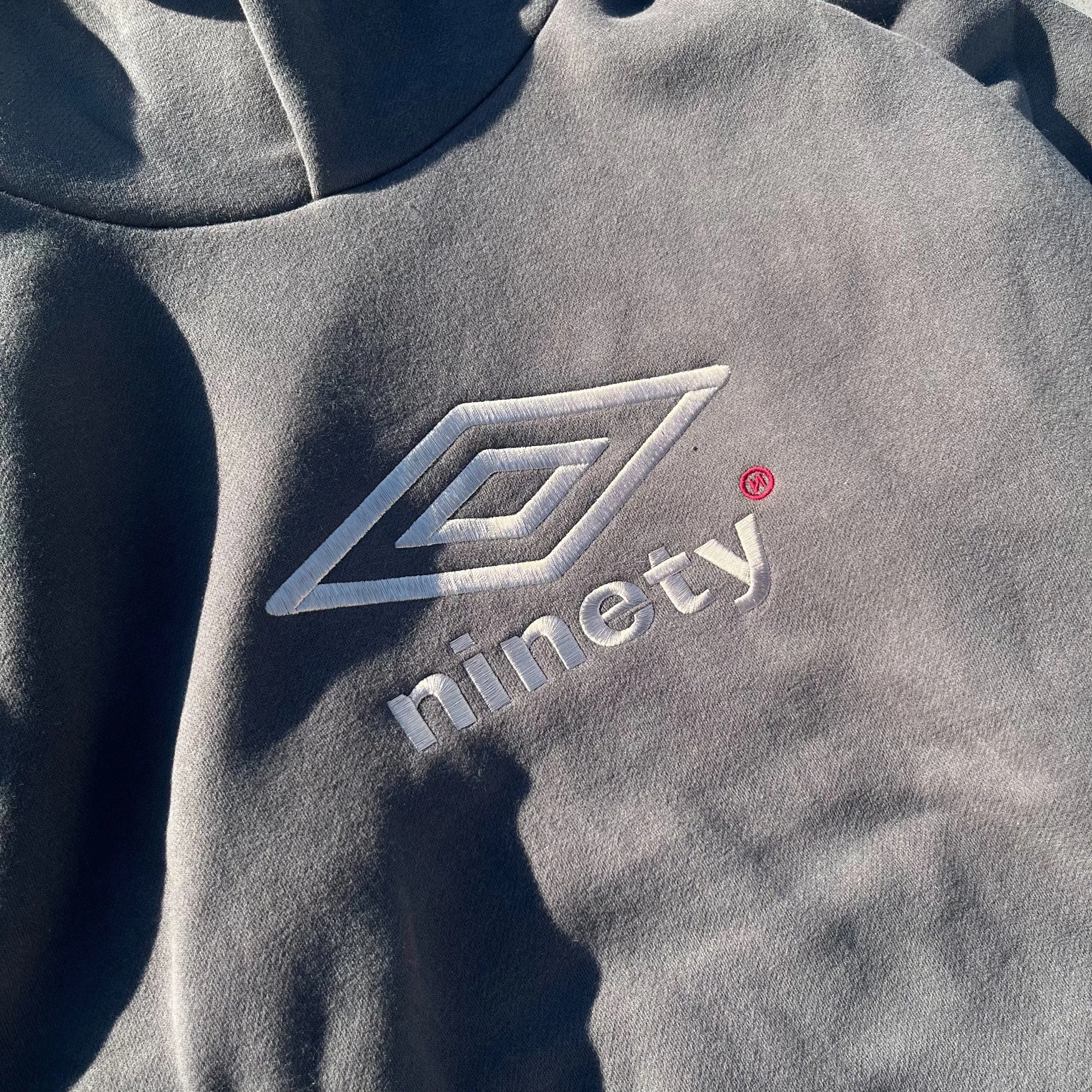 9090 × umbro Collaboration Logo Hoodie