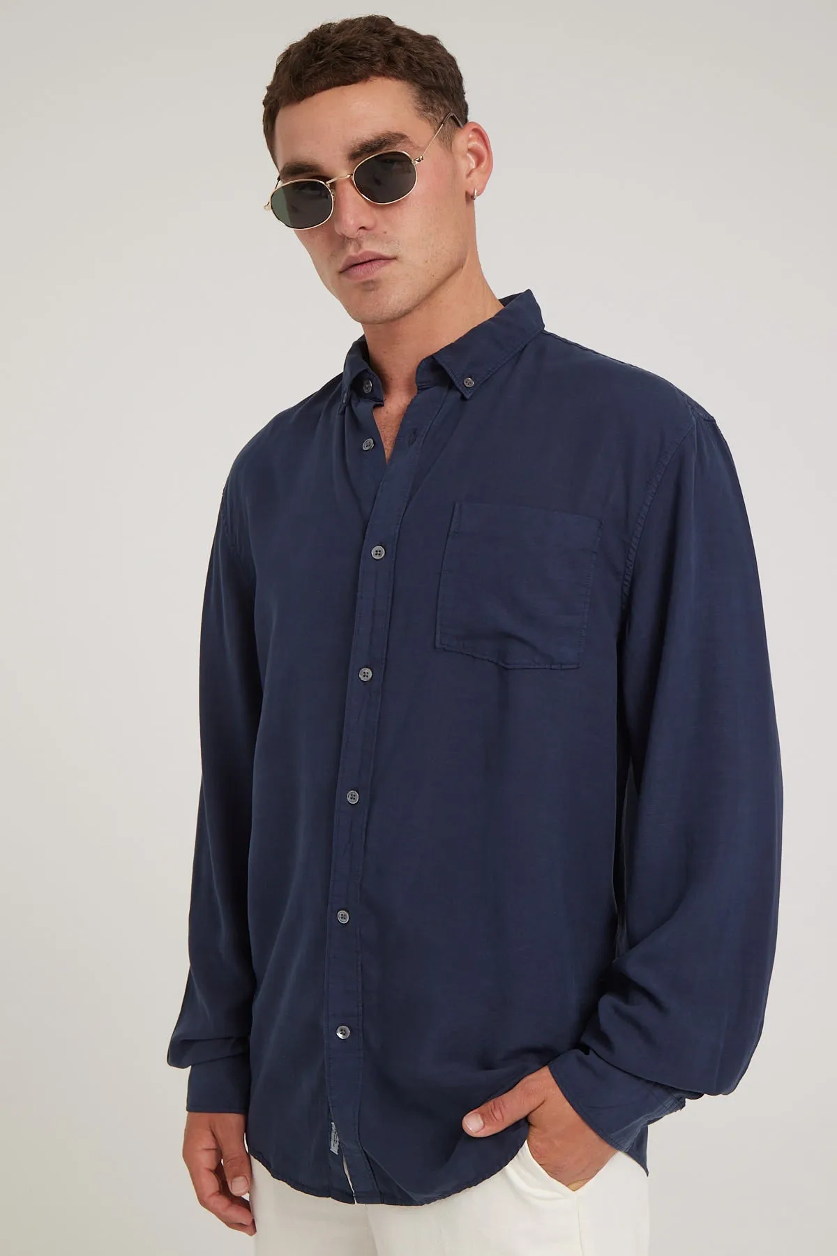 Academy Brand Burton LS Shirt Navy