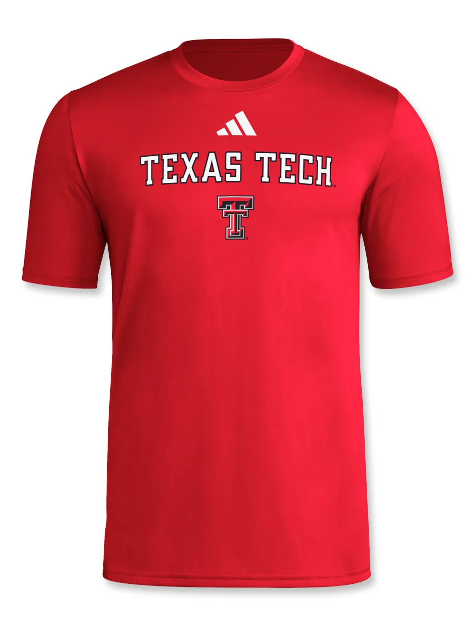 Adidas Texas Tech "Locker Wordmark" 2024 Short Sleeve T-Shirt