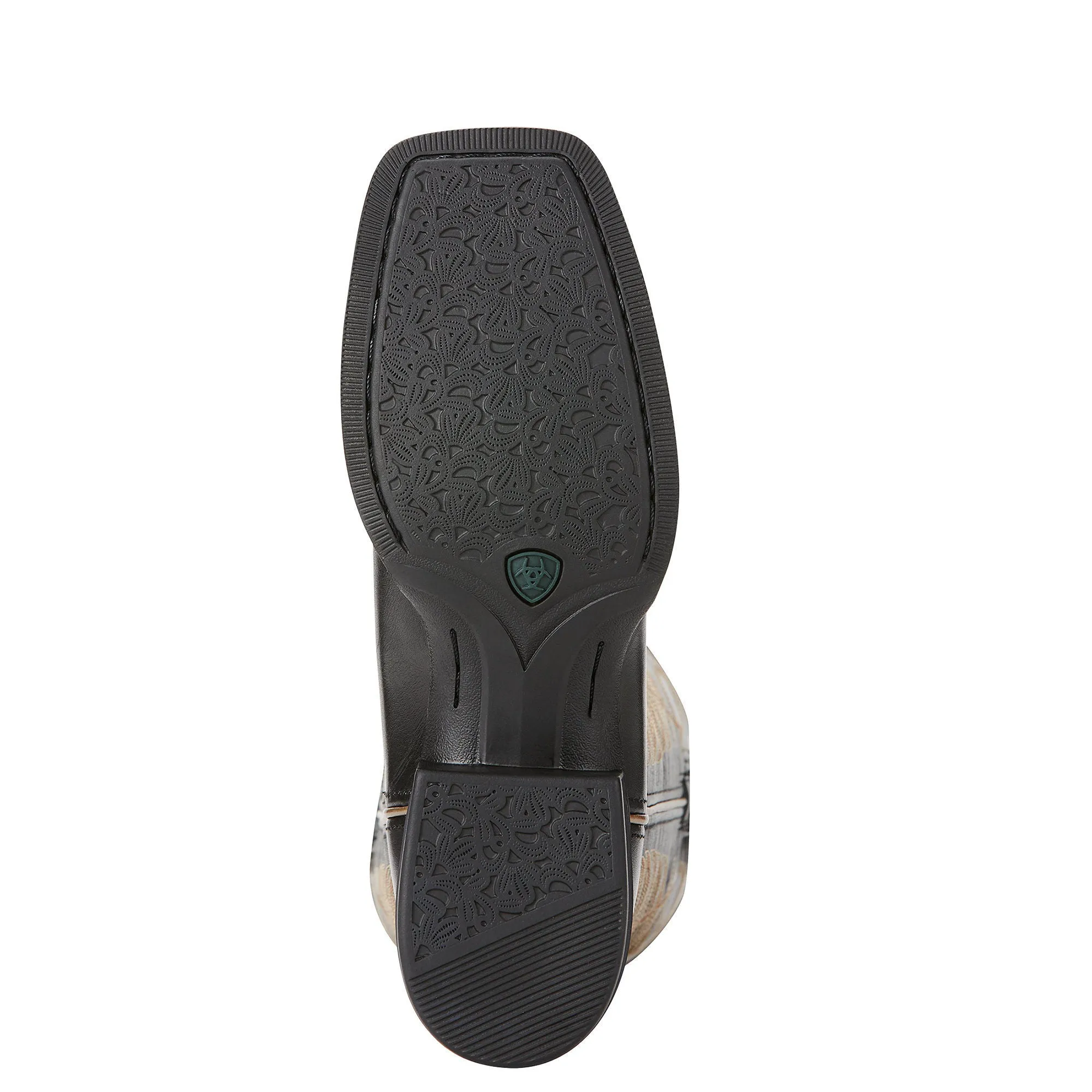 Ariat Womens Round Up Wide Square Toe Western Boot Limousin Black