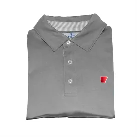 Arkansas Fayetteville Gameday Signature Polo Grey