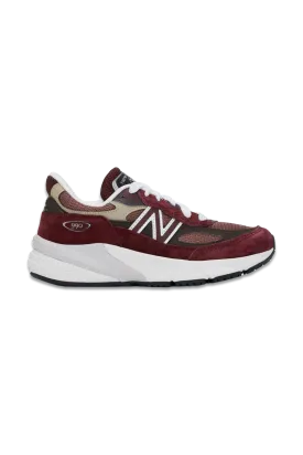 Burgundy Made in USA 990v6 Sneakers