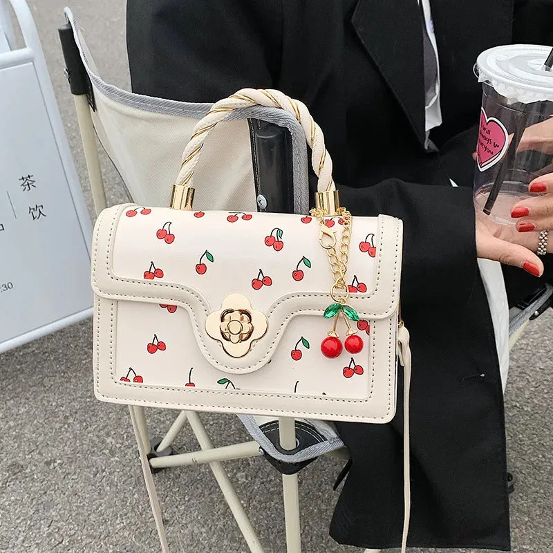 Cherry Square Chains Crossbody