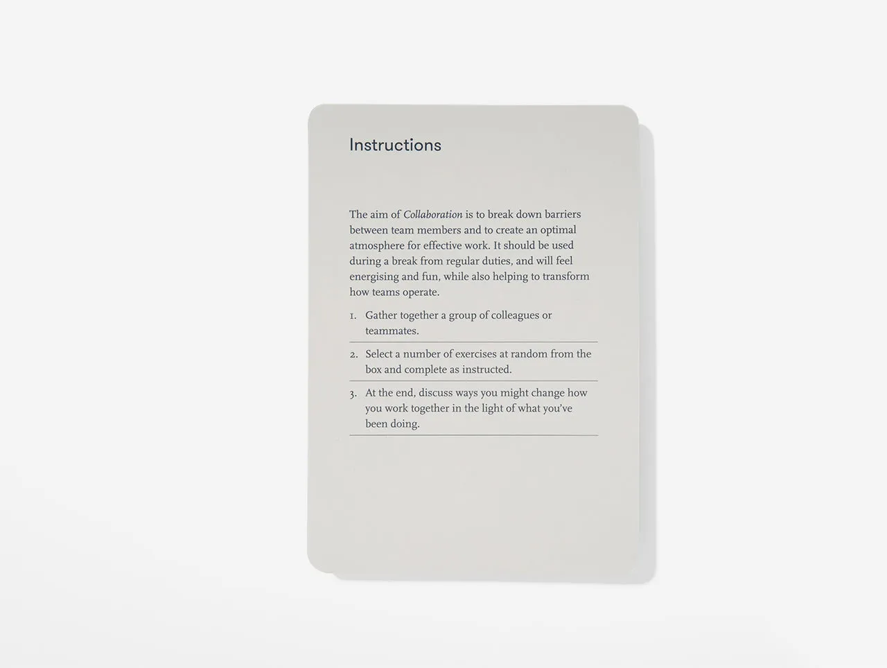 Collaboration Card Set