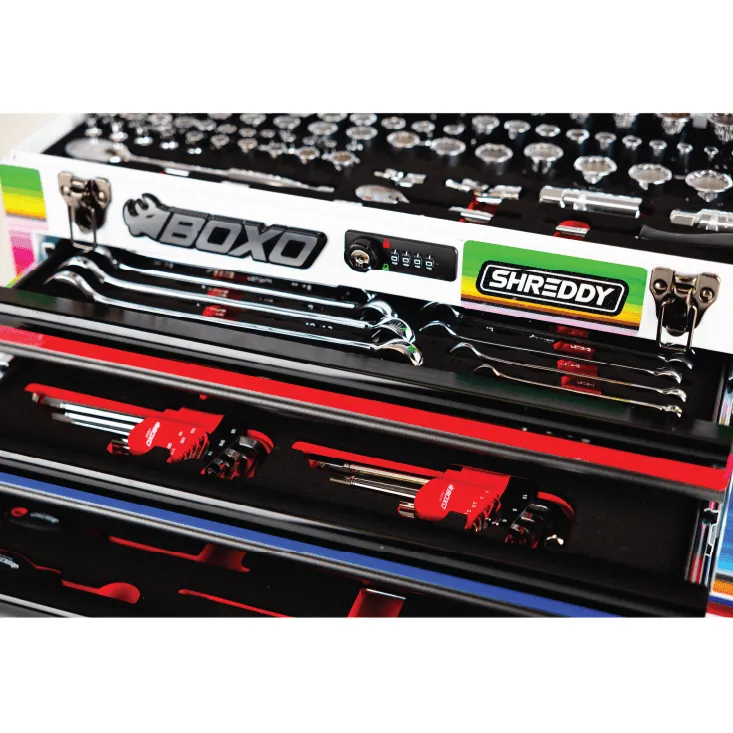 Combo Box 3-Drawers | BAJA ShreddyBox 159-Piece Metric and SAE Toolbox