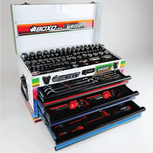 Combo Box 3-Drawers | BAJA ShreddyBox 159-Piece Metric and SAE Toolbox
