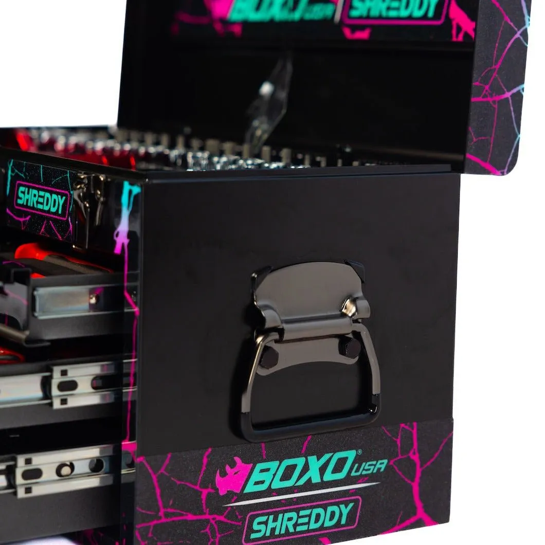 Combo Box 3-Drawers | CRACKED ShreddyBox 159-Piece Metric and SAE Toolbox