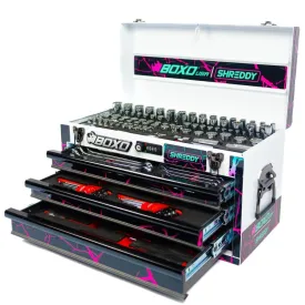 Combo Box 3-Drawers | CRACKED ShreddyBox 159-Piece Metric and SAE Toolbox