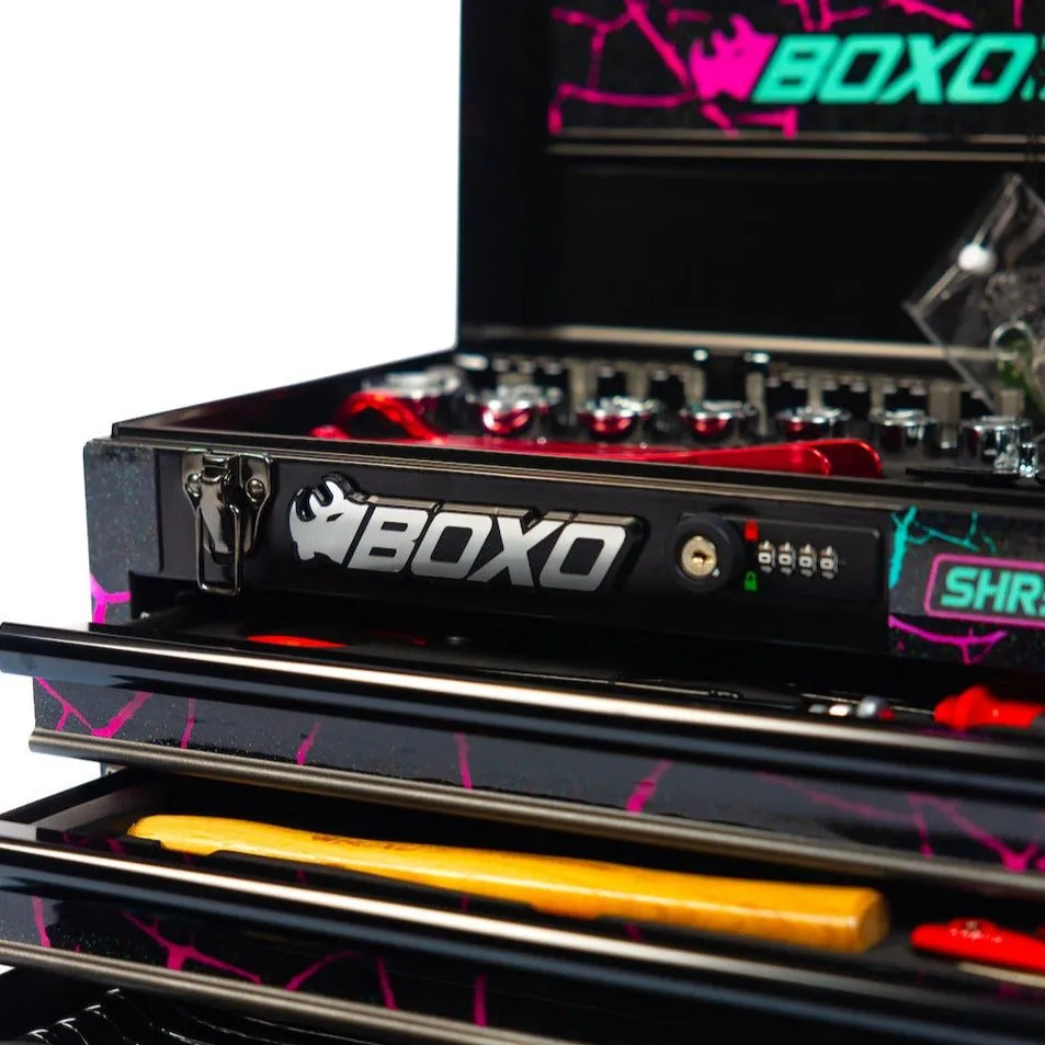 Combo Box 3-Drawers | CRACKED ShreddyBox 159-Piece Metric and SAE Toolbox