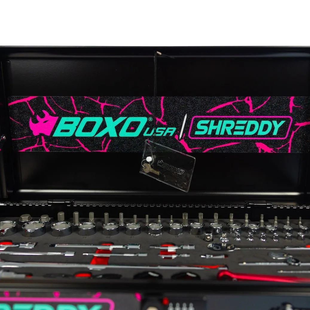 Combo Box 5-Drawers | CRACKED ShreddyBox 159-Piece Metric and SAE Toolbox