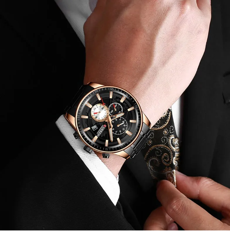 CURREN Original Brand Stainless Steel Band Wrist Watch For Men With Brand (Box & Bag)-8362