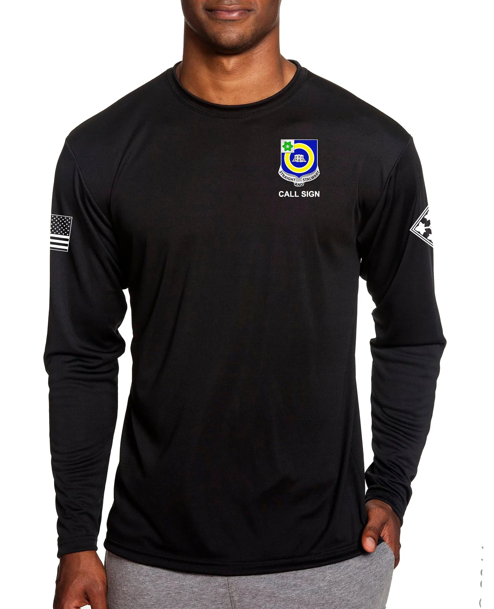 Diablos Long Sleeve Performance PT Shirt. This shirt IS approved for PT.
