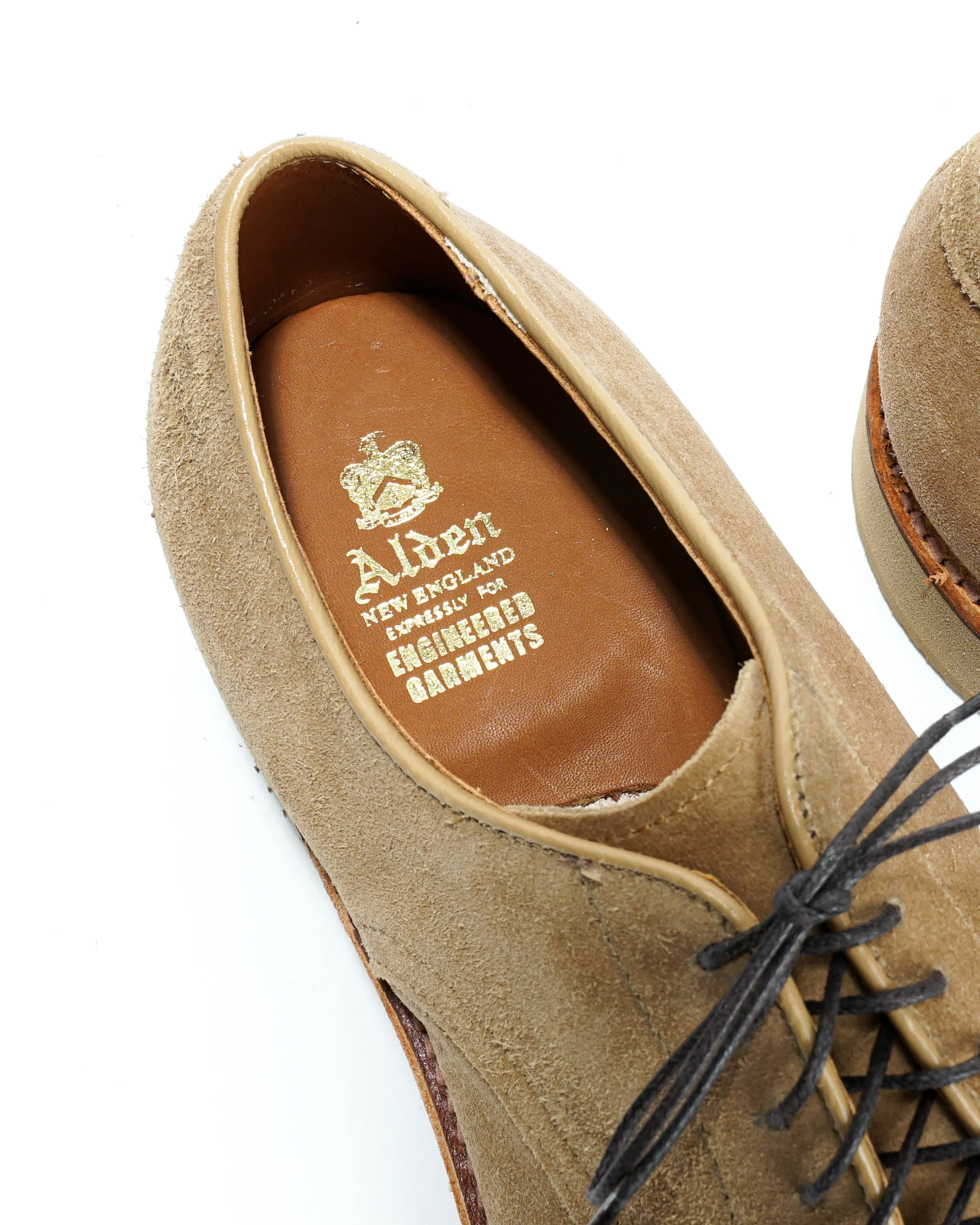 Engineered Garments x Alden Algonquin Blucher - Tan Suede