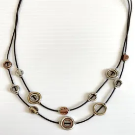 Fashion Accessories - Mixed Metal Necklace