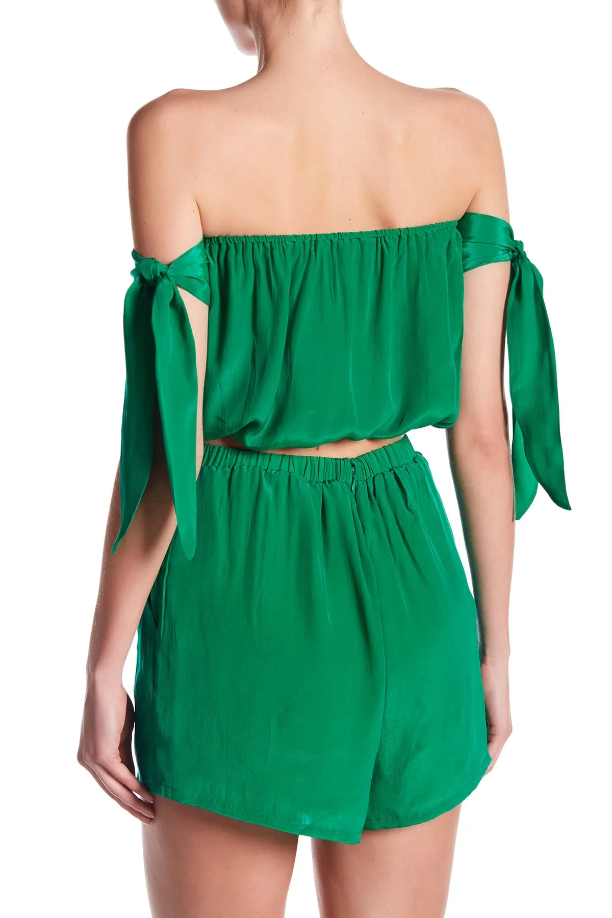 Green High Waisted Shorts