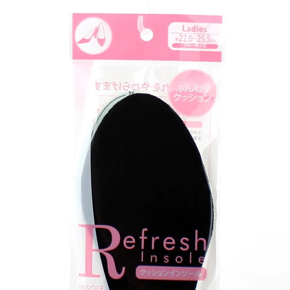 Insoles (Cut to Fit/Cushion/Women/22-25.5 cm/BK/1 pair)