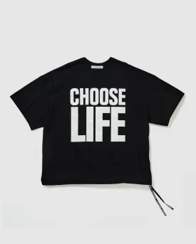 KATHARINE HAMNETT × MASTERMIND WORLD SLOGAN BIG TEE / CHOOSELIFE