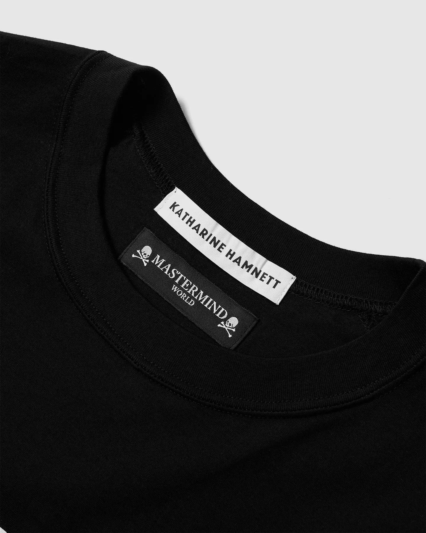 KATHARINE HAMNETT × MASTERMIND WORLD SLOGAN BIG TEE / CHOOSELIFE