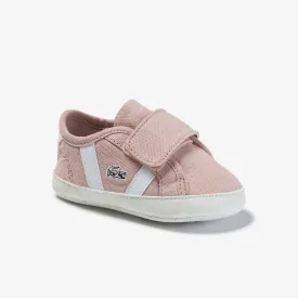 Lacoste Sideline Crib 120 1 Cub Sneakers - Hydrangea/White-Cork-Chestnut Green