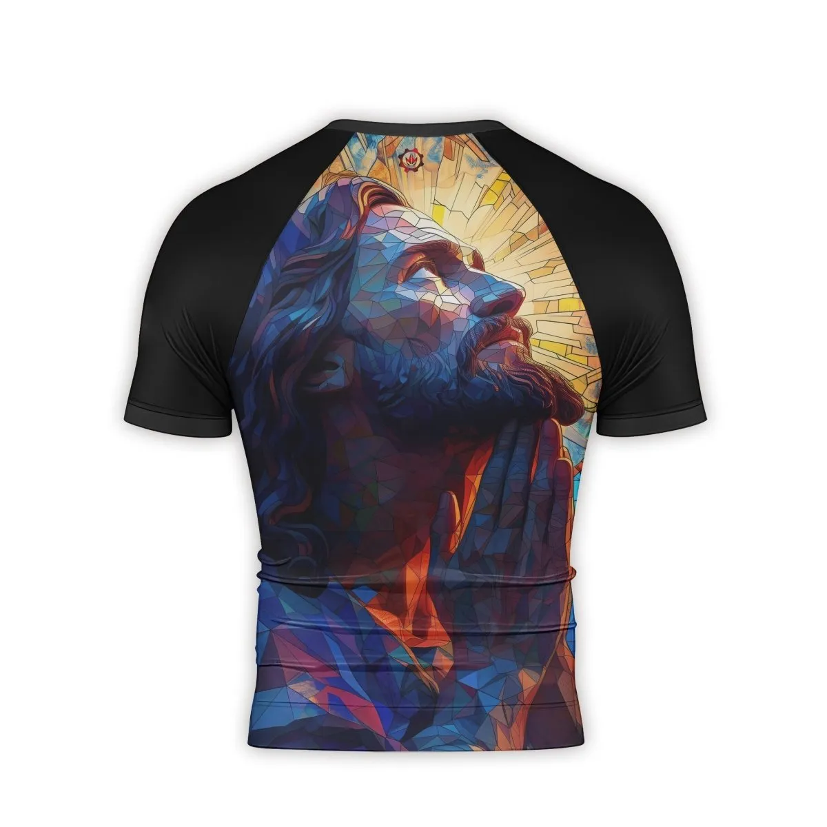 Merciful Jesus Men's Short Sleeve Rash Guard