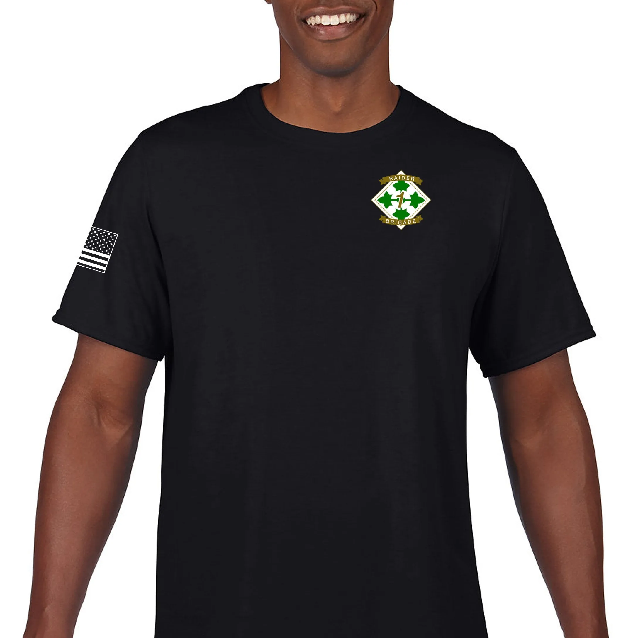 Metalic Unisex Performance Short Sleeve PT Shirt (Feels like Cotton). This shirt IS approved for PT.
