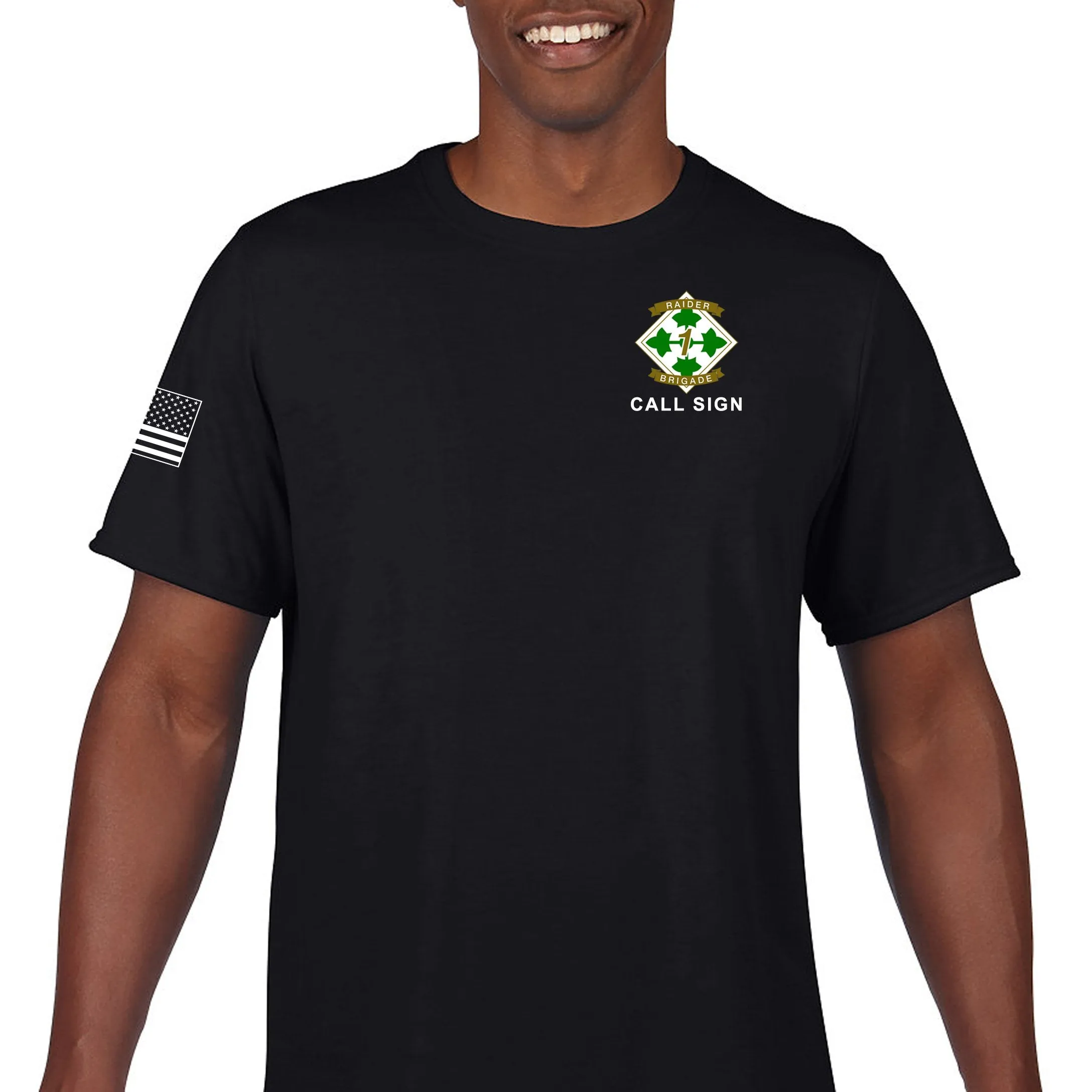 Metalic Unisex Performance Short Sleeve PT Shirt (Feels like Cotton). This shirt IS approved for PT.