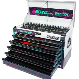 Motobox 5-Drawers | CRACKED ShreddyBox 103-Piece metric Toolbox