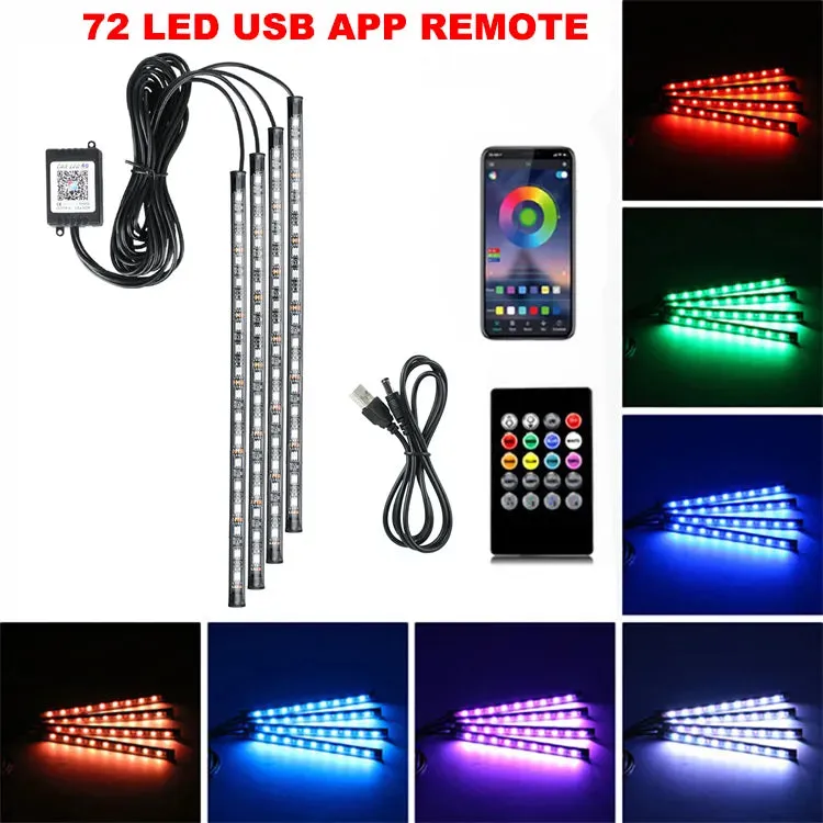 Neon LED Car Interior Light Kit Accessories