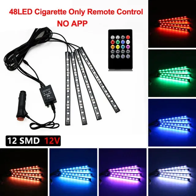 Neon LED Car Interior Light Kit Accessories