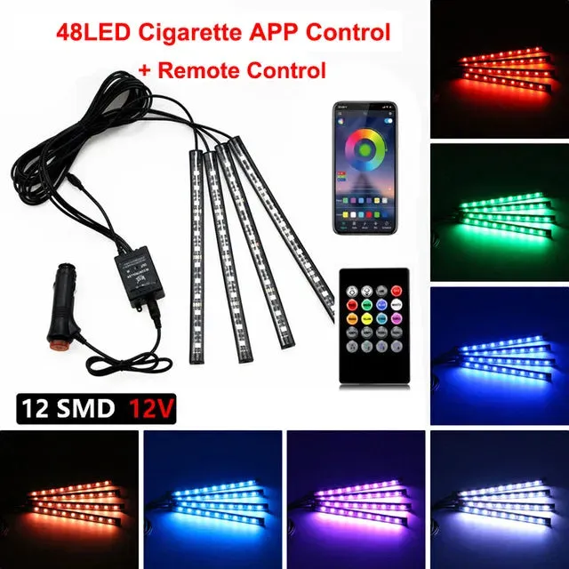 Neon LED Car Interior Light Kit Accessories