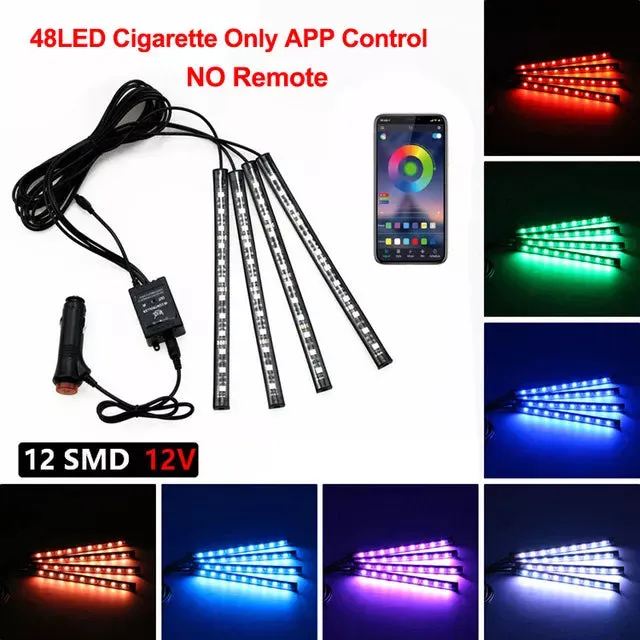 Neon LED Car Interior Light Kit Accessories