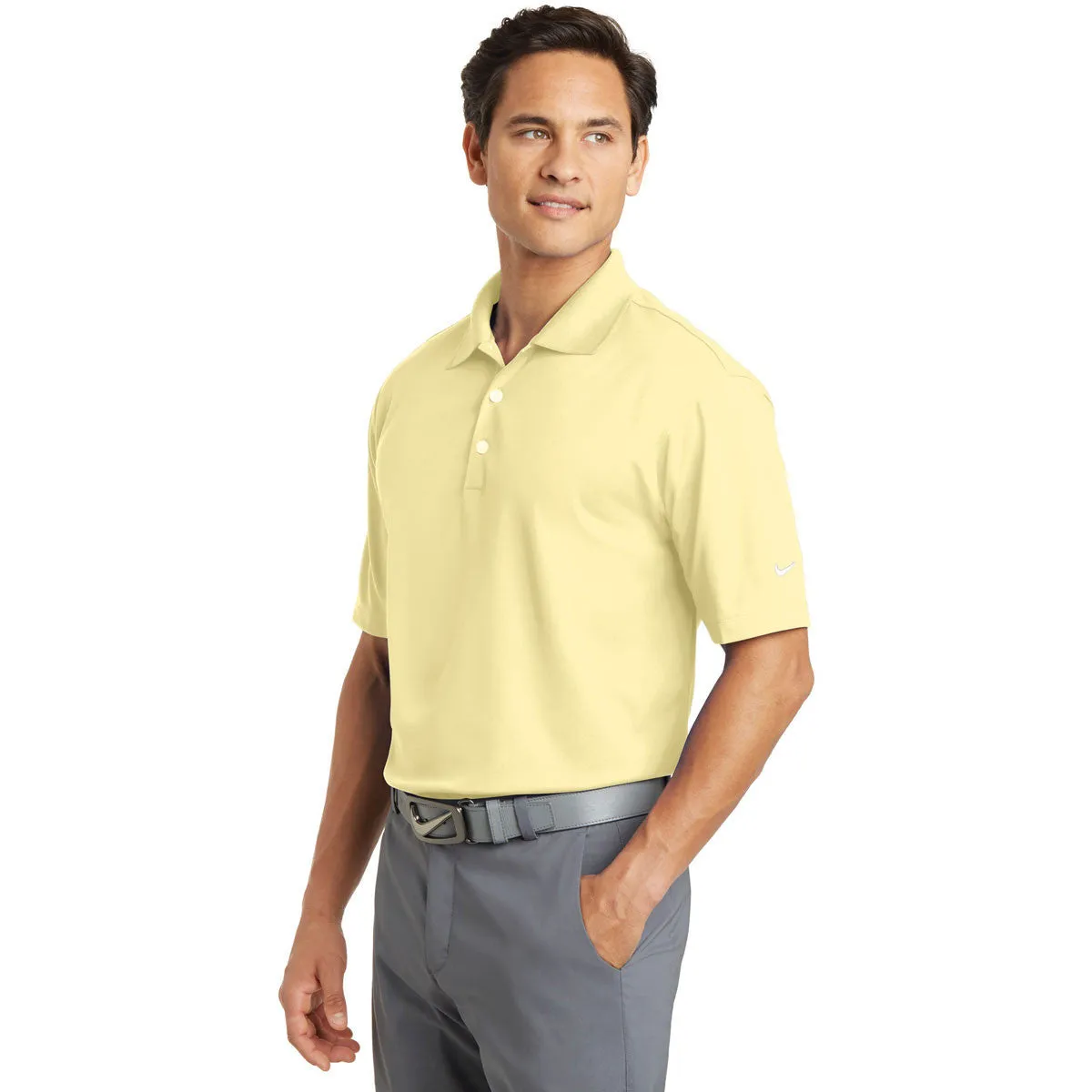 Nike Men's Corn Silk Dri-FIT S/S Micro Pique Polo