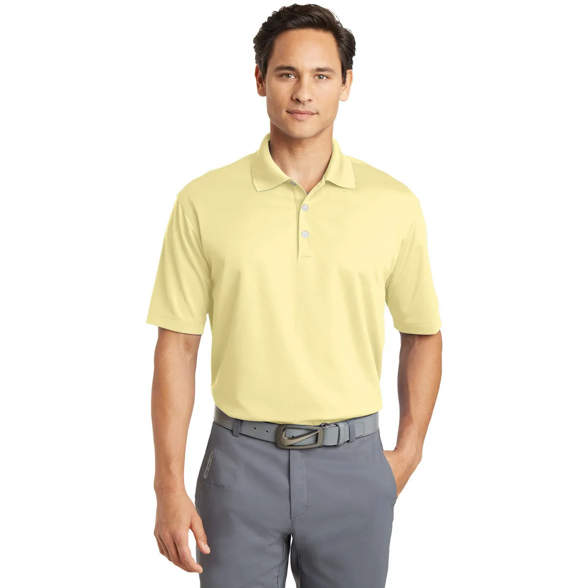 Nike Men's Corn Silk Dri-FIT S/S Micro Pique Polo