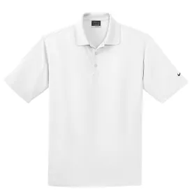 Nike Men's White Dri-FIT S/S Micro Pique Polo