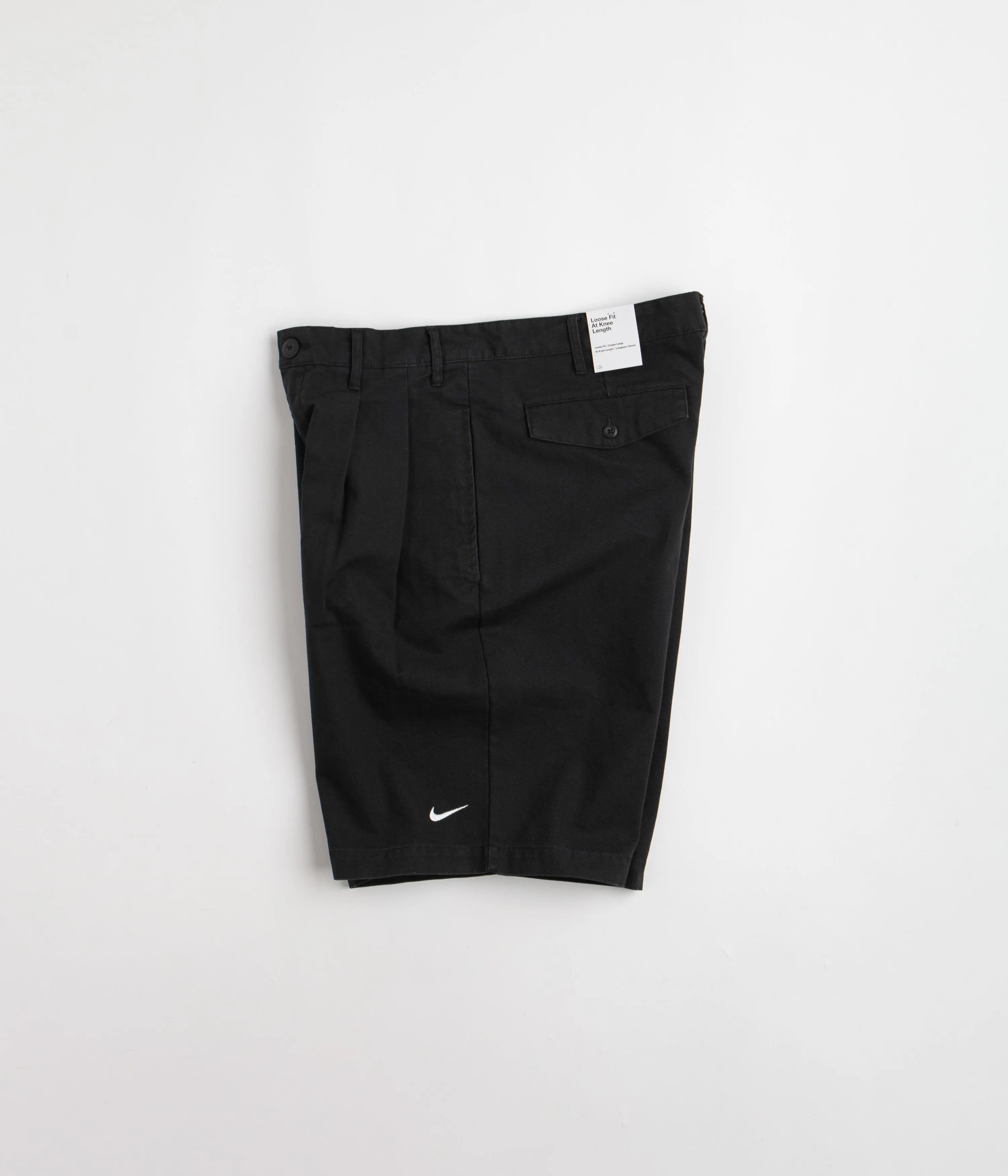 Nike Pleated Chino Shorts - Black / White
