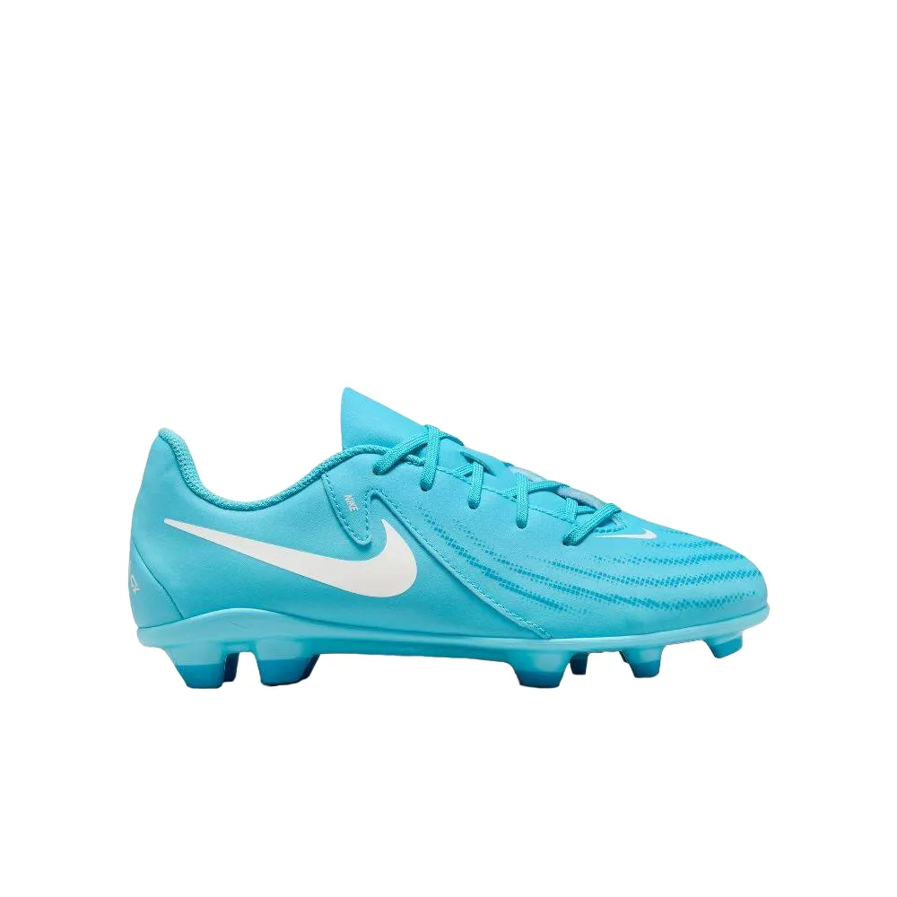 Nike scarpa da calcio junior Phantom GX II Club FG/M FJ2600-400 blue fury-bianco