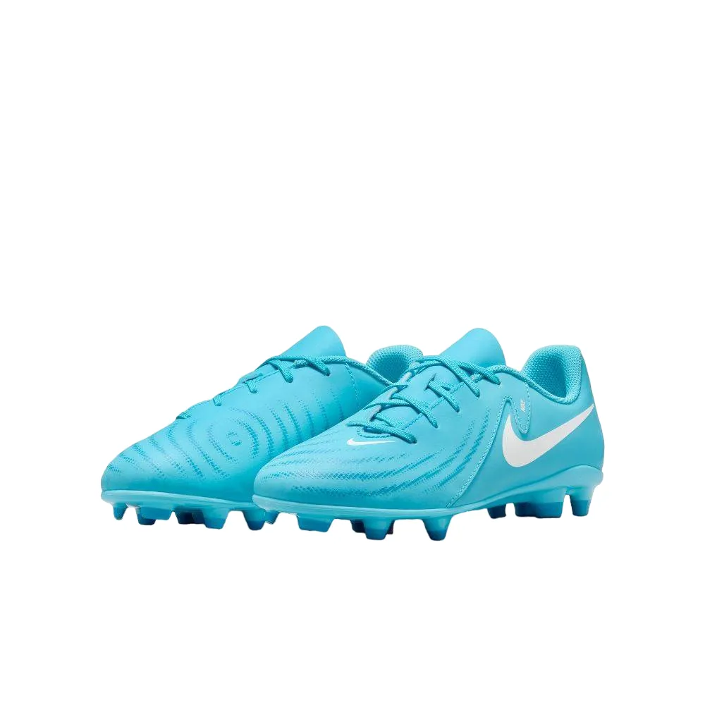 Nike scarpa da calcio junior Phantom GX II Club FG/M FJ2600-400 blue fury-bianco