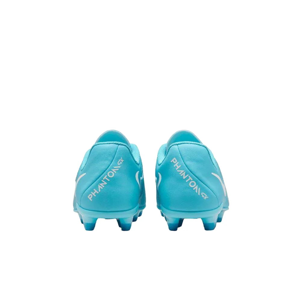 Nike scarpa da calcio junior Phantom GX II Club FG/M FJ2600-400 blue fury-bianco