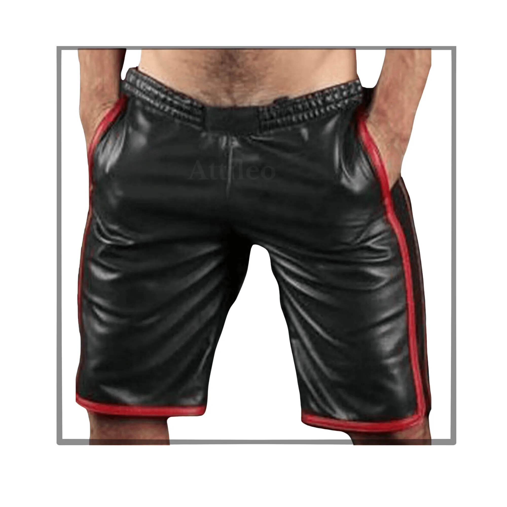 Real Leather Shorts for Men