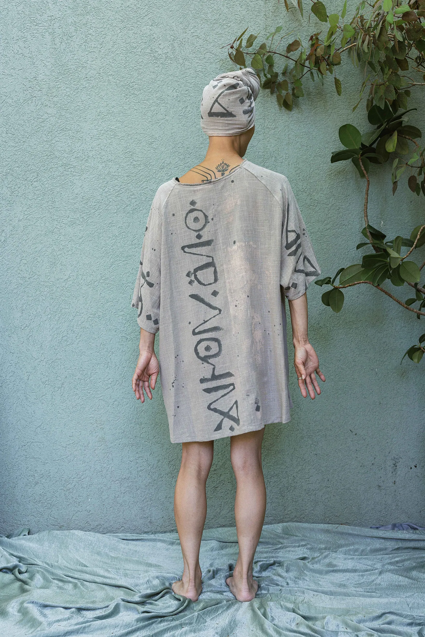 Ros X Macchia Script Tunic #1
