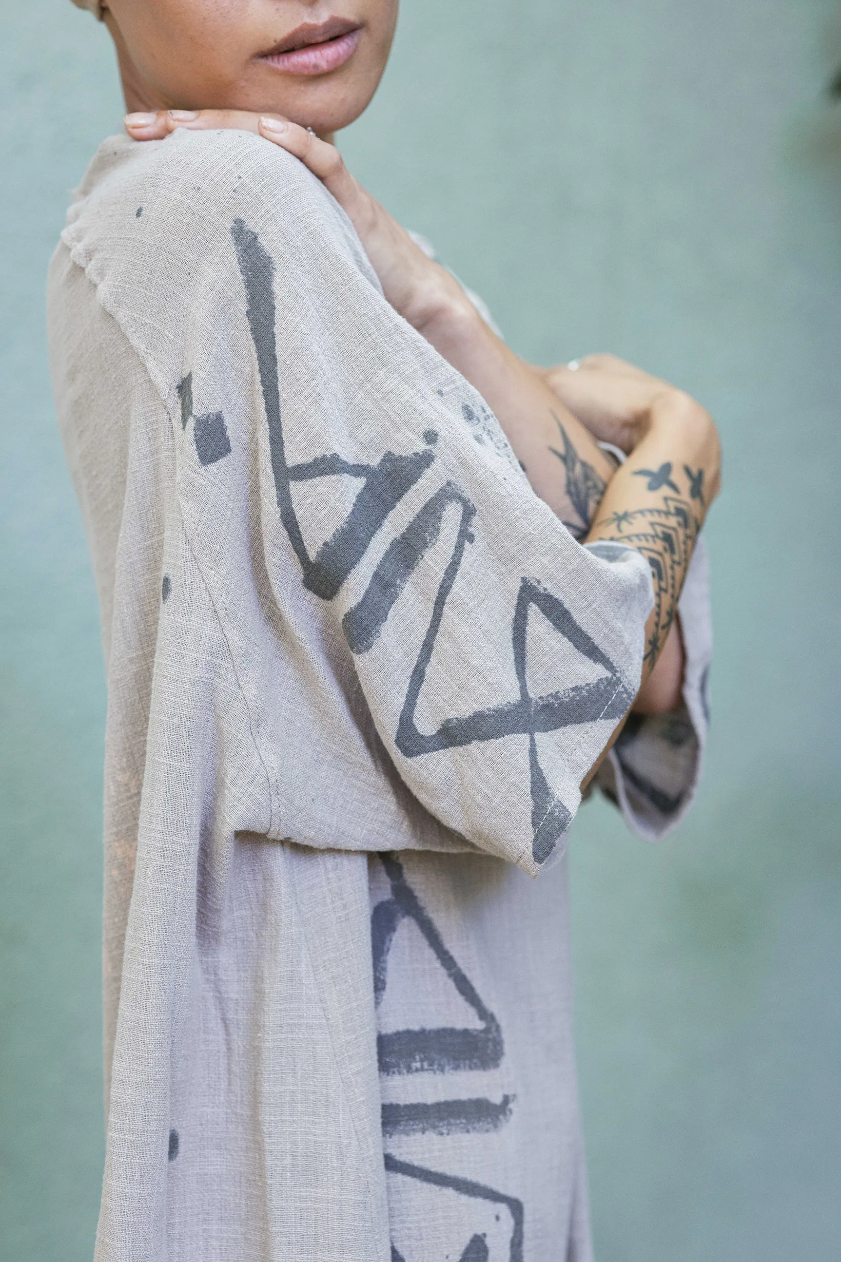 Ros X Macchia Script Tunic #1