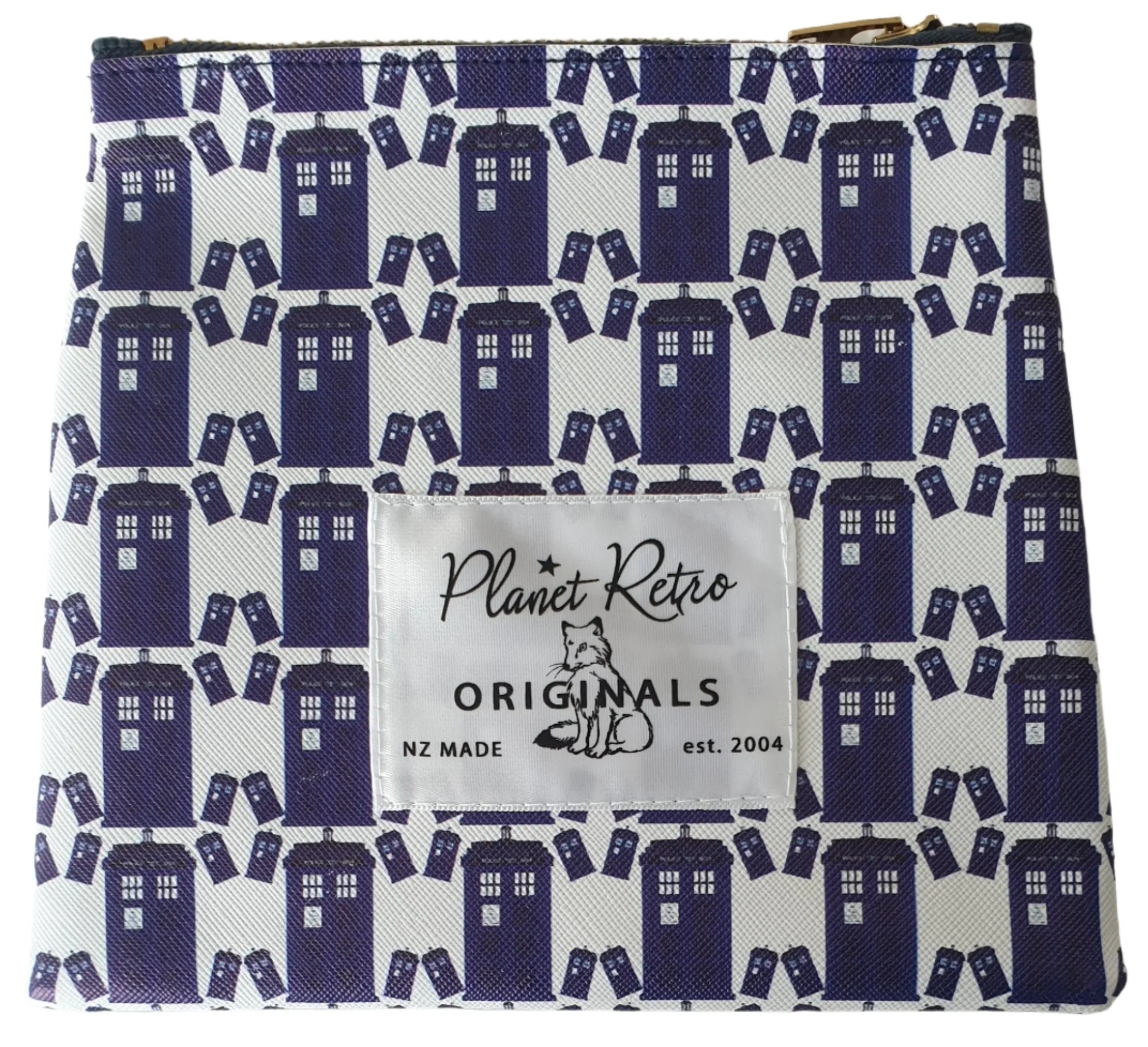 Tardis Zippered Pouch Purse - Planet Retro Original