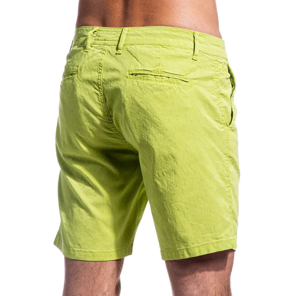 The Carlo Jacquard Shorts - Green