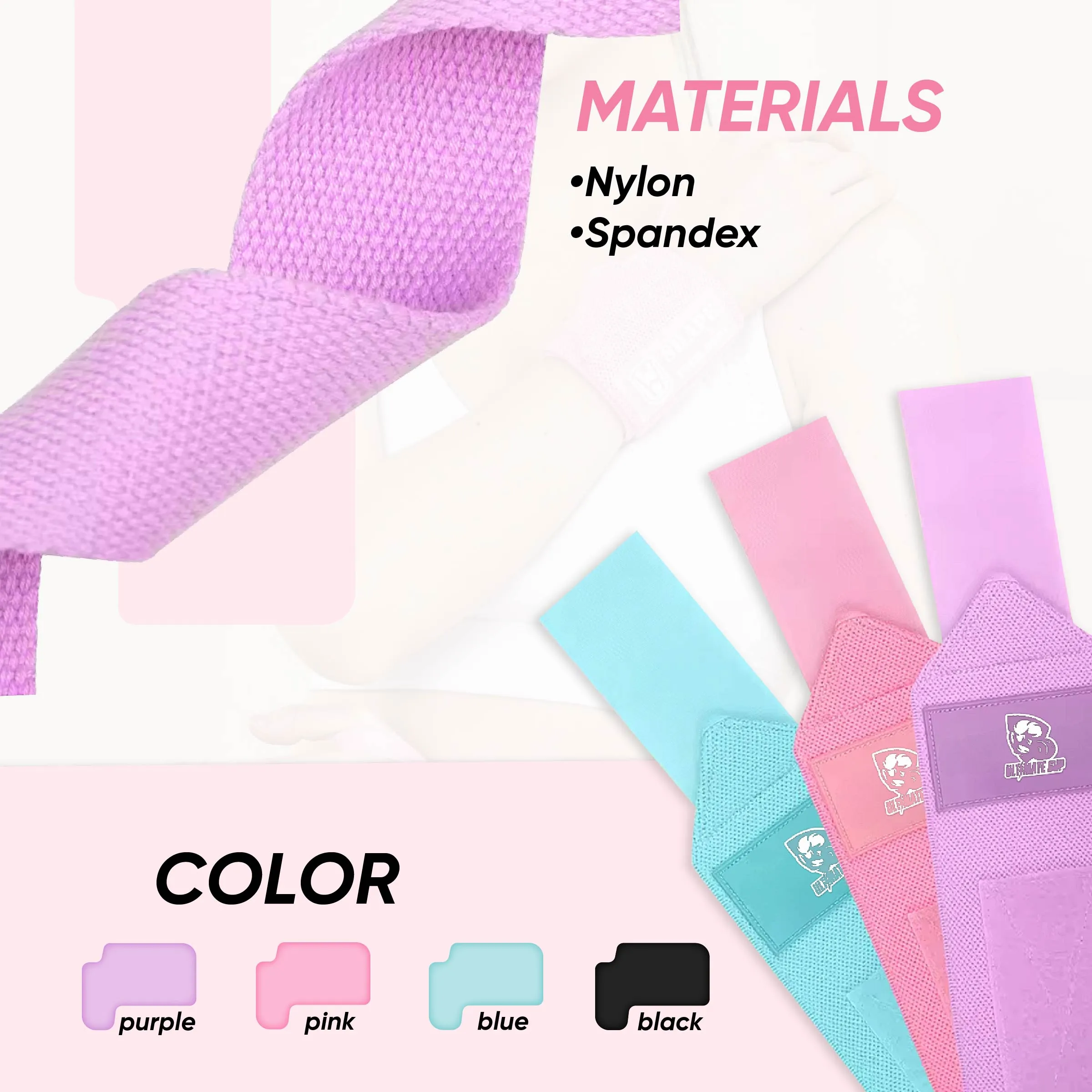 UltimateSup Wrist Wrap Gym Brace Support Strap, Weight Lifting Custom Fitness Powerlifting, Wrist Brace, Various Colors